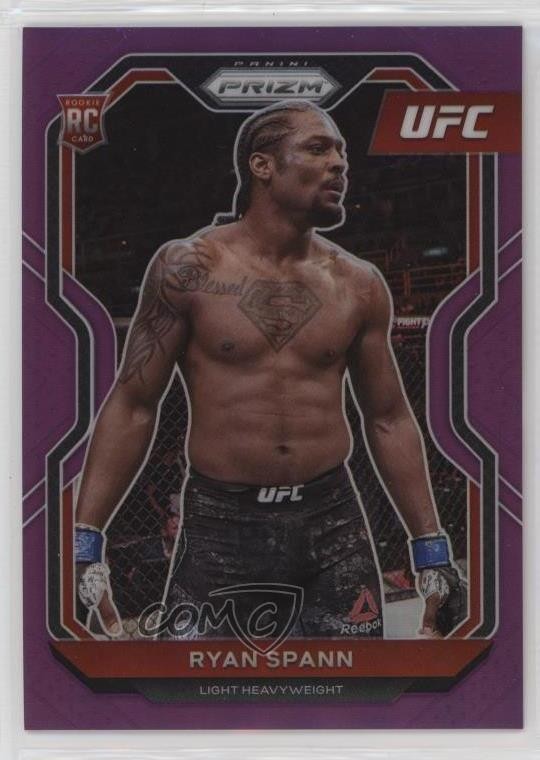 2021 Panini Prizm UFC Purple Prizm 102/149 Ryan Spann #41 Rookie RC 0h6x