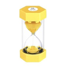 20 Minute Hourglass Sand Timer, Plastic Hexagon Hourglass 20 minute Yellow
