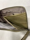 Izak Womens Wristlet Wallet Olive Green  Snakeskin Pattern Faux Leather Zip — photo 4