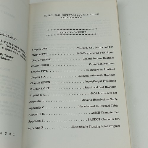 *KB* Scelbi 6800 Software Gourmet Guide & Cook Book by Findley, Robert (TKA45) - Zdjęcie 10 z 18