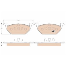 Satz Bremsbeläge Bremsklötze vorne für Seat Arona KJ7 Cordoba 6L2 Ibiza | 240