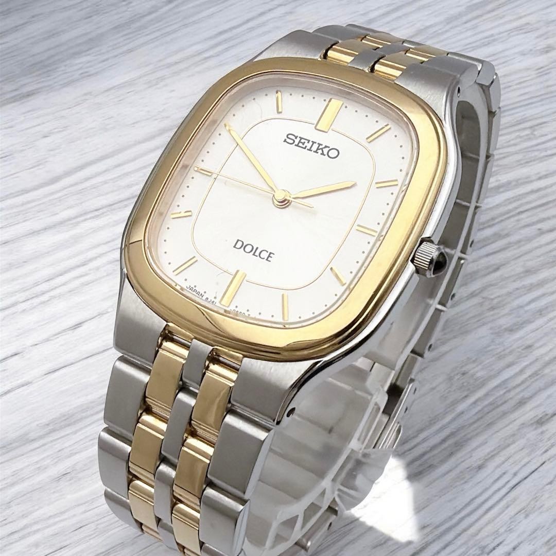SEIKO Dolce Rectangular Watch Timepiece BOYS Genu… - image 1