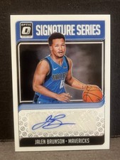 2018-19 Panini Optic Jalen Brunson Auto Rookie Signature Series White Knicks