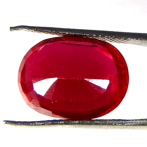 11.05CtsNatural Imitation Ruby Oval Cut Cabochon Loose Gemstones - Picture 3 of 3
