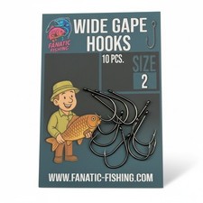 Wide Gape Haken Größe 2/4/6/8/10/12 Karpfen...
