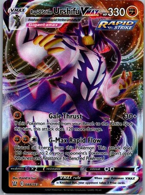 Pokemon Battle Styles Rapid Strike Urshifu VMAX 088/163 Ultra Rare Holo