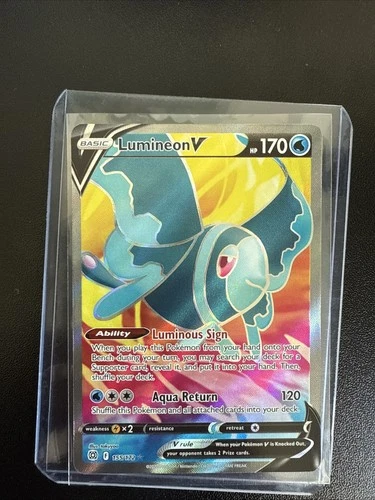 Lumineon V 155/172 Full Art Brilliant Stars Ultra Rare Pokemon TCG NM/Near Mint