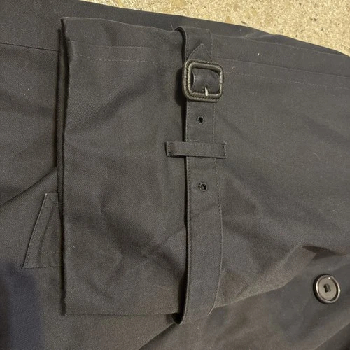 Burberrys Double Breasted Navy Blue Men's Trench Coat Superb Size 50 Long image 9