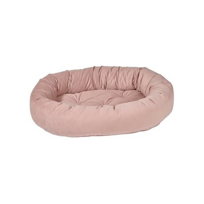 Donut Bed For Dogs in Rosewood Fabric Finish Size - MED