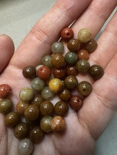 20 bead Myanmar Grade A Natural Multicolor Jade Jadeite 7mm Loose Beads diy