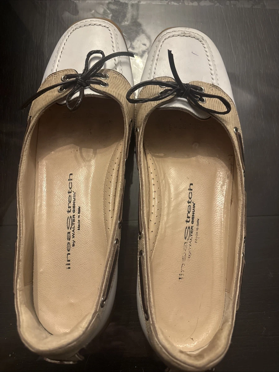 Walter Genuin Golf Shoes for Women with Upper Leather White for
