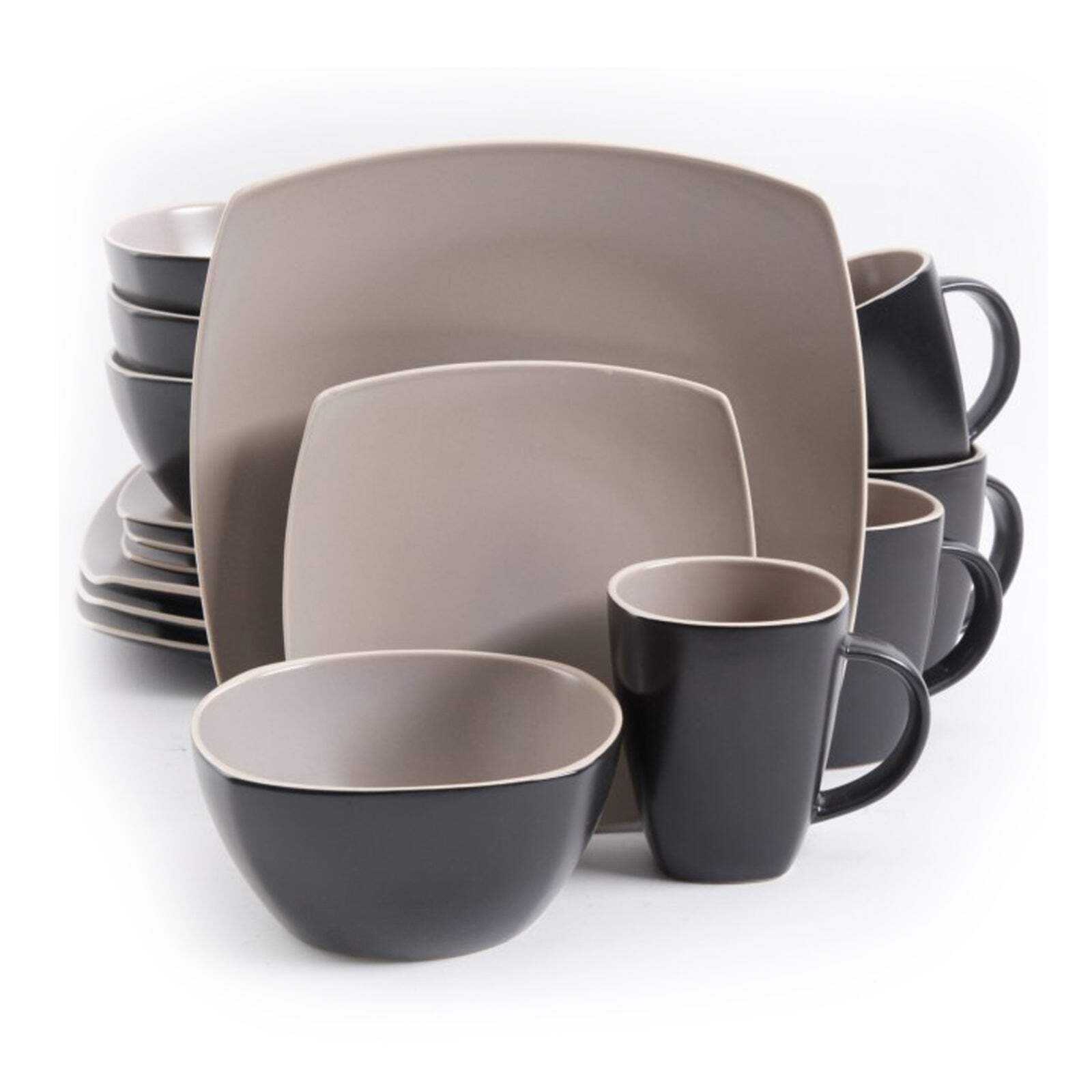 Gibson Home Gibson Soho Lounge Matte 16-Piece Dinnerware Set