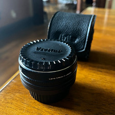 Vintage Vivitar Automatic Tele Converter 2X-5   Made in Japan   Case  Caps