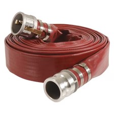 3" Id X 25 Ft Pvc Water Discharge Hose 125 Psi Rd, 45Du24