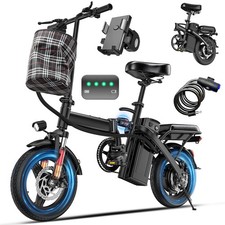 Folding Electric Bike for Adults and Teens 560W Motor 48V 10AH 24MPH Speed Ebike