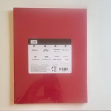Stampin' Up Real Red 8.5" x 11" Solid Cardstock Paper 24 Sheets, 3 available