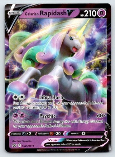 Galarian Rapidash V SWSH111 ~ English Near Mint