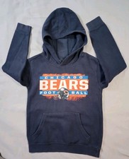 Chicago Bears Hoodie Youth Small 8 Blue Graphic NFL Football
