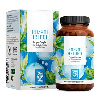 Verdauungsenzyme Enzym Komplex Protease α-Amylase Lipase Enzymhelden NATURTREU 