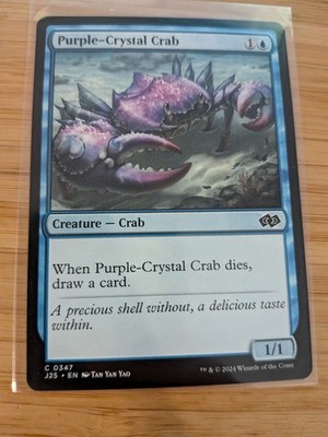 MTG Purple-Crystal Crab 0347 J25 Foundations M/NM Free UK P&P