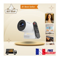 Projecteur 4K Écran Large, Portable avec Wi-Fi et Haut-Parleur Sonore – Alwtniet