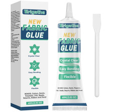 3x Permanent Fabric Glue Washable- Liquid Stitch Adhesive For Clothes 60ML 2oz