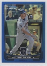 2012 Bowman Chrome Blue Refractor 248/250 Jhonny Peralta #136 0c2