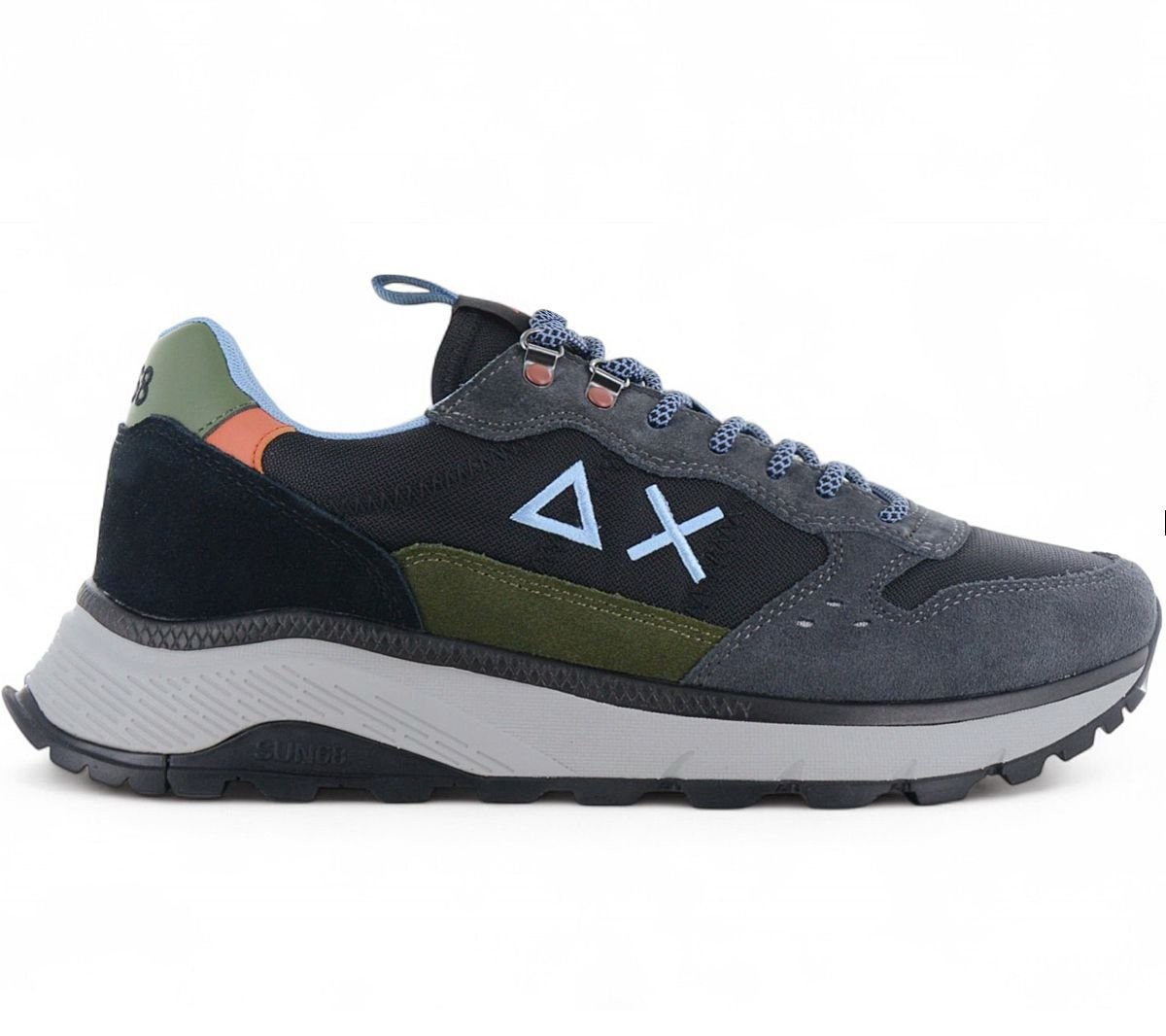 SUN68 Fire - Camping - Men Sneakers Casual Shoes Leather New 22090₽