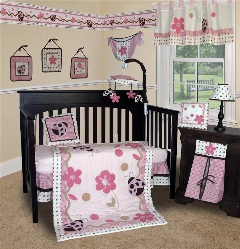 Juegos de ropa de cama para cuna de 12 piezas para bebés bebés niñas y niños-varios estampados Foto 3 de 4