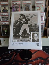Johnny Unitas Baltimore Colts Original Signed Football Photo JSA Authenticated