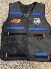 Nerf N-Strike Elite Series Tactical Vest Darts And 2 Clips Kid Teen Adult Black