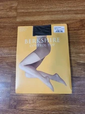 Berkshire Control Top Silky Sheer  Fantasy Black Size 1-2 Pantyhose