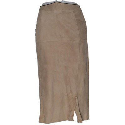 Roberto Cavalli, Lederrock, Größe: M, Beige, Leder, Damen #gF9