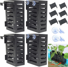 Pcs Aquarium Plant Holder, Fish Tank Plant Holder with Hooks and Suction Cups, A