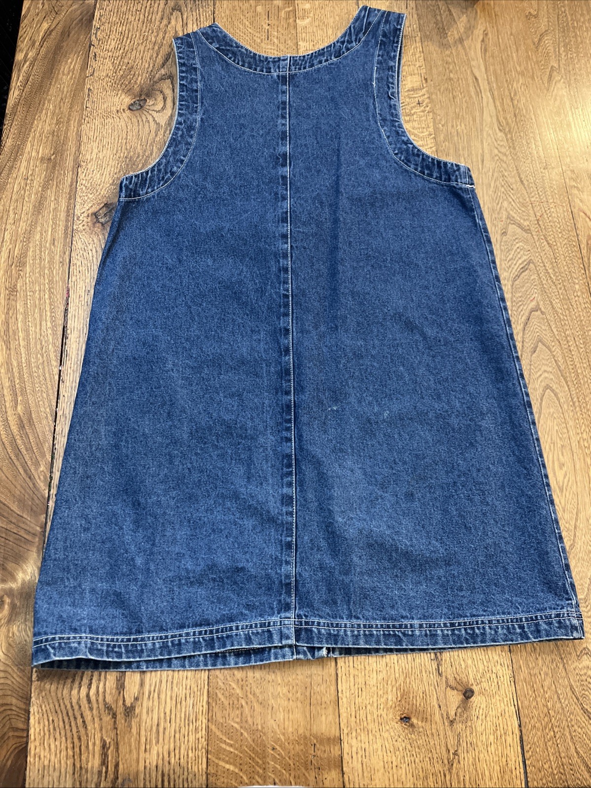 Basic Editions Denim Sleeveless Button Front Dres… - image 7