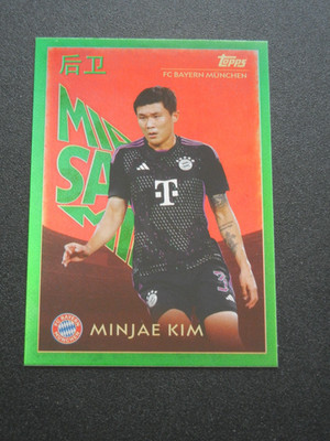 2024 Topps Bayern München ''Mia san Mia'' Green /10 Minjae Kim  #FCBC-7