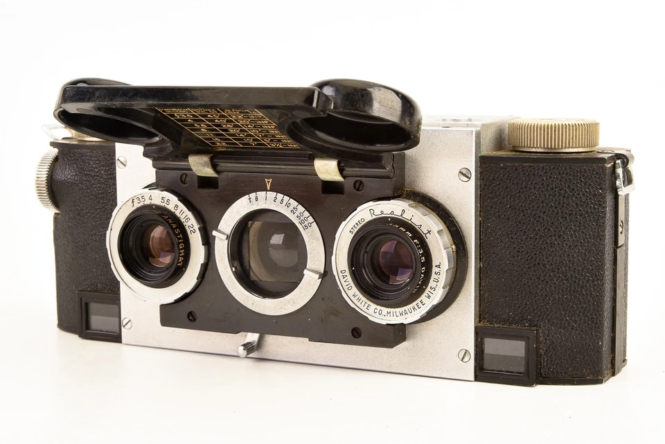 Cámara fotográfica estéreo telémetro realista estéreo David White de colección V29 Foto 3 de 4