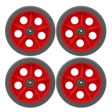 4pcs Replacement Shopping Basket Cart Wheels - 8mm Silent Caster Wheel for