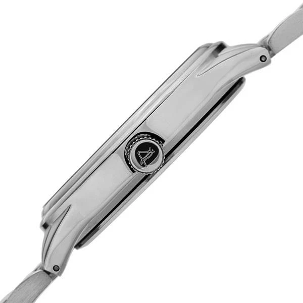 August Steiner AS8174SS Mese Giorno Data Am Pm Contatori Argento da Uomo Watch - Immagine 3 di 4