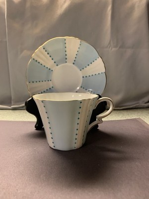 Vintage Royal Standard Blue Dot #1021 Tea Cup And Saucer