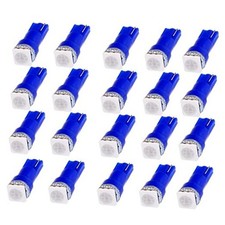 20 Pack T5 58 70 73 74 Dashboard Gauge 5050SMD LED Wedge Lamp Bulb Light Blue