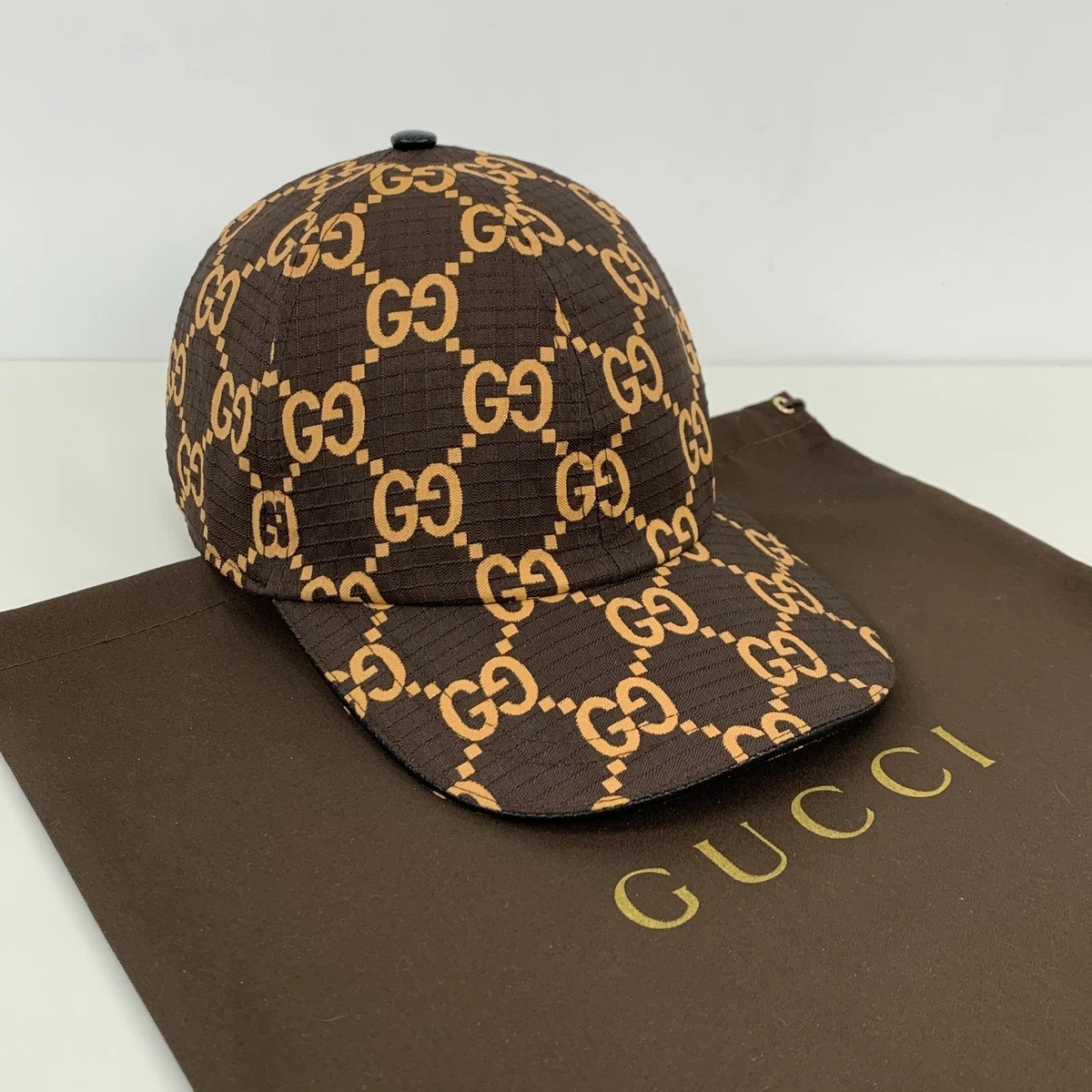 Gucci Leather Brown Hats for Men for sale | eBay
