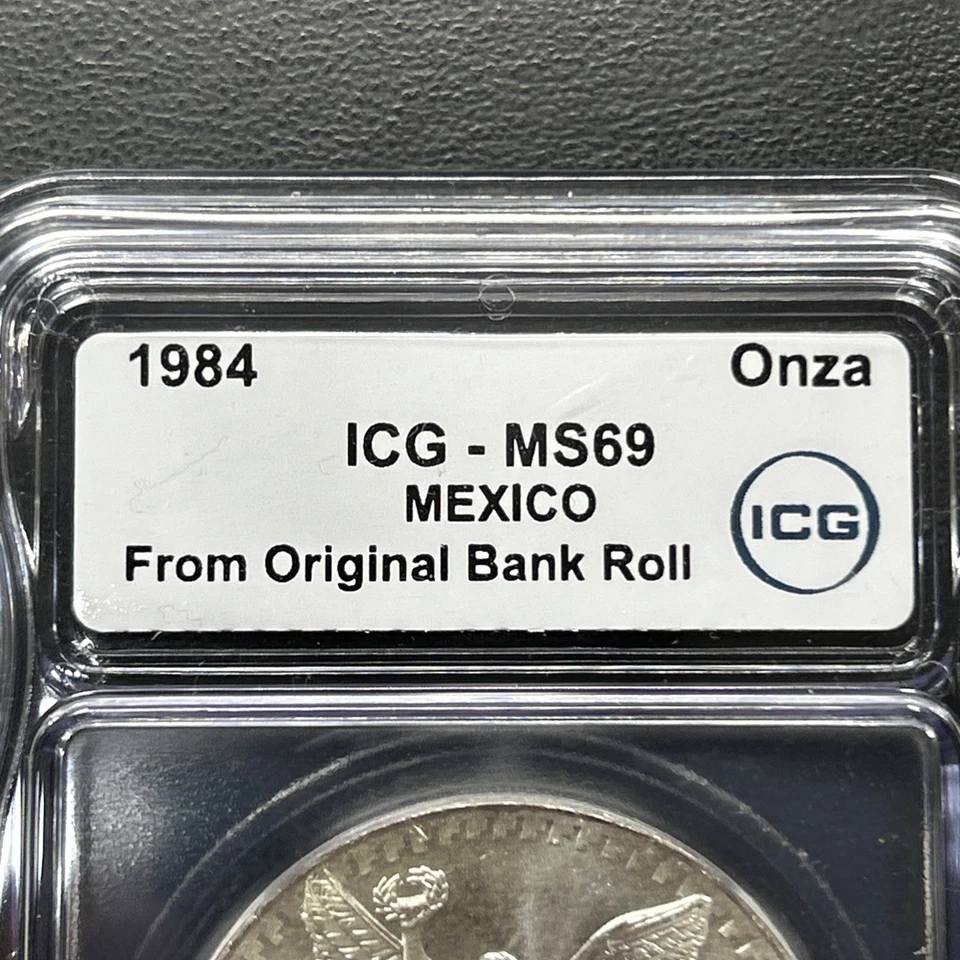 1984 Mo Mexico 1 Onza Silver Libertad MS69 ICG | ULTRA RARE GRADE MS 69 - Image 3 of 4