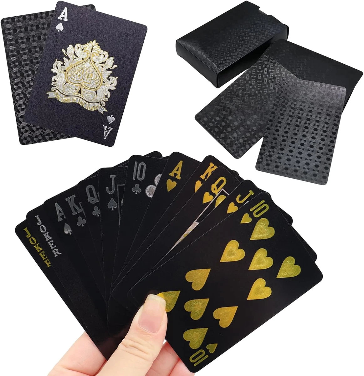 2 Mazzi Di Carte Da Gioco In Plastica Impermeabili – Lusso Premium, Lavabili, Per Poker In Piscina E Spiaggia