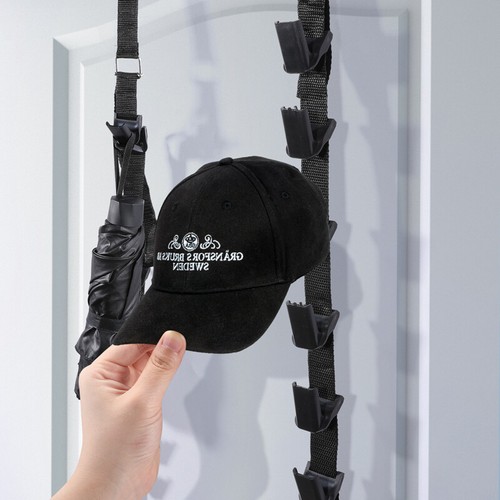 2PACKS Baseball Cap Hat Rack Wall Door Hanger Holder Storage Organizer 16 Hooks - Picture 12 of 12