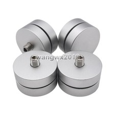 4x 39mm Aluminum Speaker Spike Ceramic Ball Damping Stand Shock Isolation Pad 2