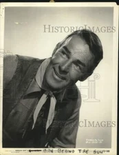 1951 Press Photo Actor Randolph Scott in "Man Behind the Gun" Movie - sap72591