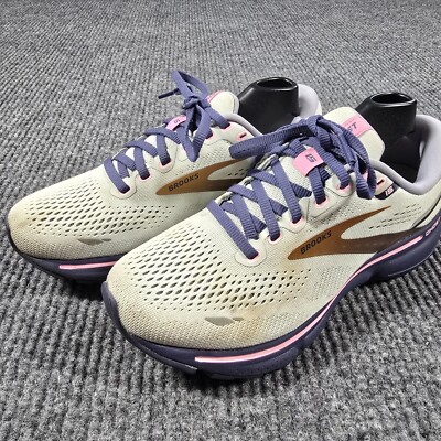 Brooks Women's Ghost 15 Lace Up Running Shoes Spa Blue/Pink/Copper Sz 6.5B