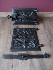   Antike Ofentür Jugendstil Kachelofen Küchenofen Feuertür Aschetür  