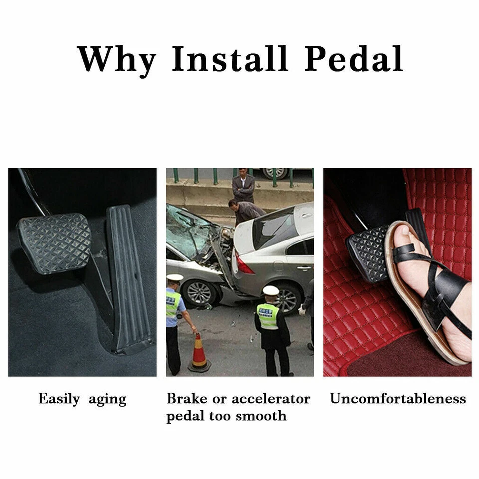 Cubierta de pastillas de pedal de freno de combustible de gasolina para BMW Serie 3 5 F30 3 piezas Foto 4 de 4